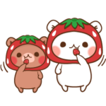 限定無料スタンプ::まいにち使える♪ちびくま＆ちびうさ
