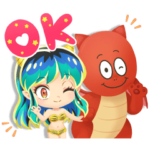 隠し無料スタンプ::バブル2×TVアニメ「うる星やつら」