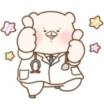 限定無料スタンプ::ともだちはくま × LINEドクター