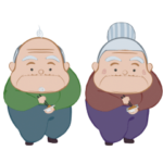 人気スタンプ特集::おどる！まぜまぜばぁば＆まぜじぃじ