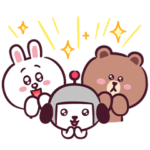 限定無料スタンプ::ブラウン＆けんさく×NatureBank