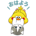 隠し無料スタンプ::サメにゃんとポインコの秋冬スタンプ♪