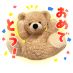 数量限定/無料スタンプ::毎日使える！表情豊かなくまさんスタンプ