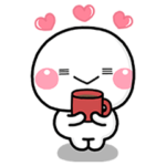 限定無料スタンプ::【無料】毎日使える♪しろまる