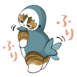 限定無料スタンプ::毎日使える♪サメにゃん