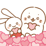 限定無料スタンプ::ミミちゃん×しろたん